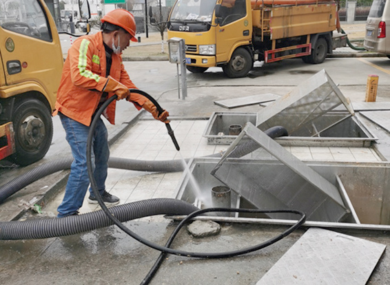 龙湾镇隔油池清理